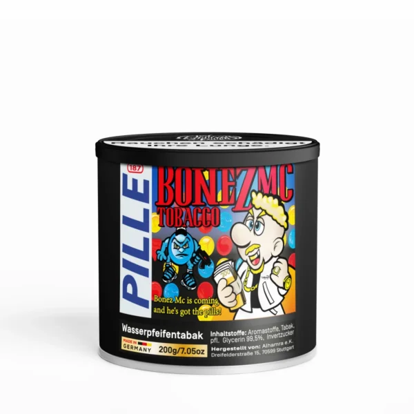 187 Shisha Tabak 200g - Bonez MC Pille – Bild 2