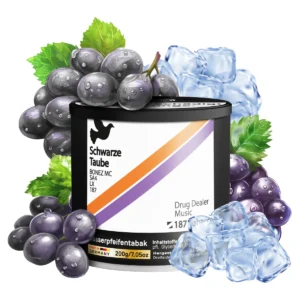187 Shisha Tabak 200g - Schwarze Taube