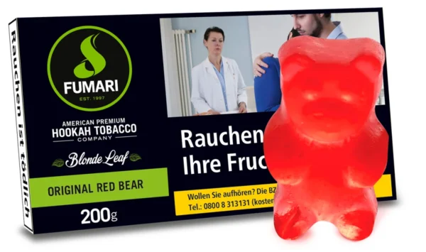 Fumari Shisha Tabak 200g - Original Red Bear