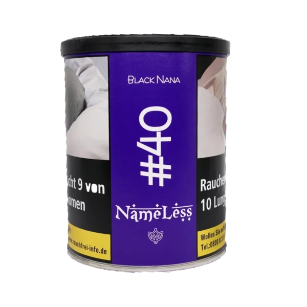 NameLess Shisha Tabak 1Kg - #40 Black Nana